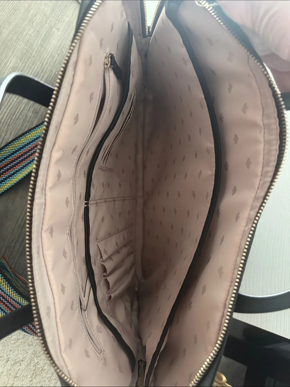 kate spade Black Leather Laptop Bag